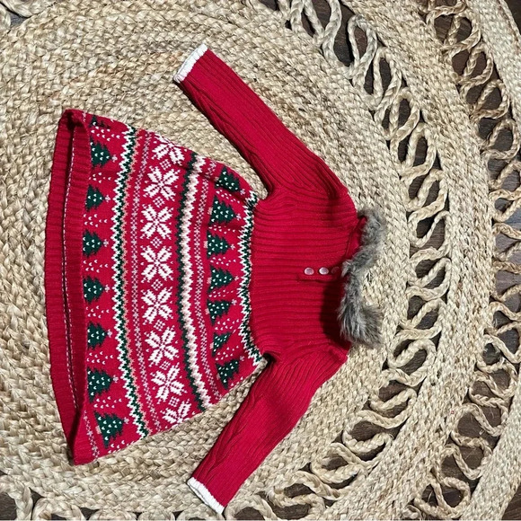 Tommy Bahama 6-9 Month Christmas Sweater Dress - Picture 5 of 5